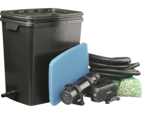 Vijverfilterset met pomp, slang en filtermedia