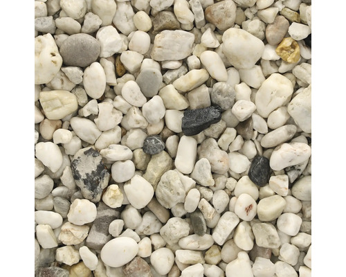 Close-up van witte sierkiezels.
