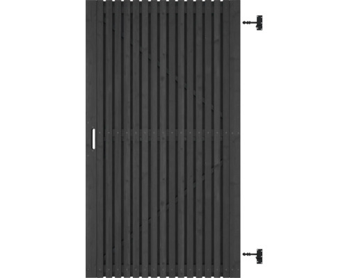 Houten tuindeur met beslag