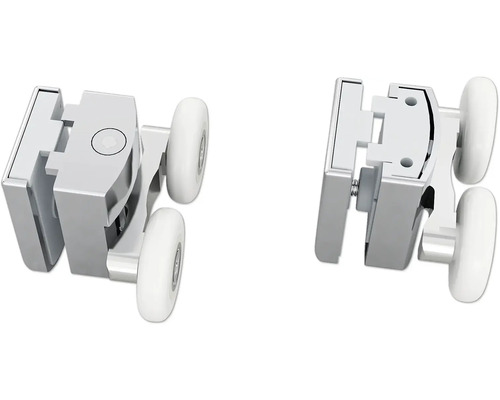 Douchecabinerollen met behuizing