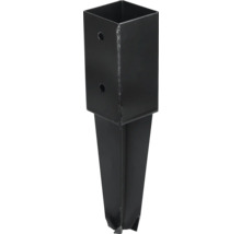 STARX Paalhouder voor in beton 70x70 mm zwart