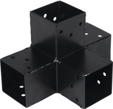 STARX Paalverbinder Hoek-model 4-weg 90x90 mm zwart