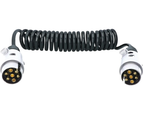 Spiraalkabel met stekker voor aanhanger