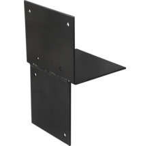 STARX Paalverbinder 3-weg 90x90 mm zwart