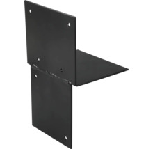 STARX Paalverbinder 3-weg 120x120 mm zwart