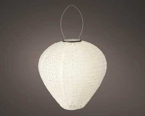 Witte solarlantaarn met handvat