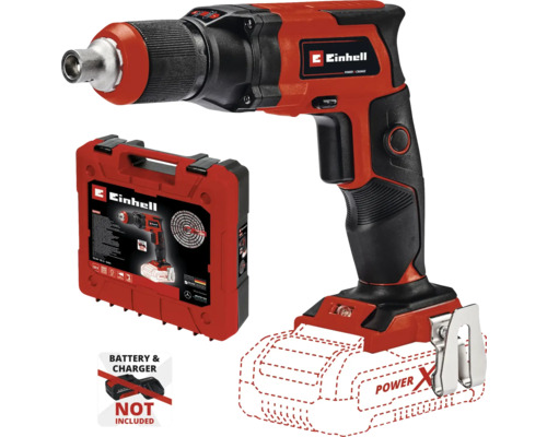 Einhell gipsplaatschroevendraaier met transportkoffer, zonder accu en oplader