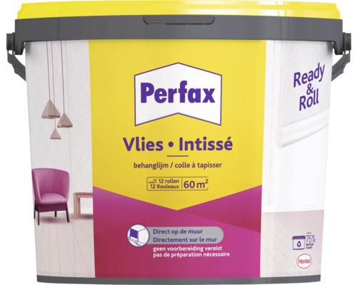 PERFAX Behanglijm Ready & Roll voor vliesbehang 9 kg geschikt voor 60 m²