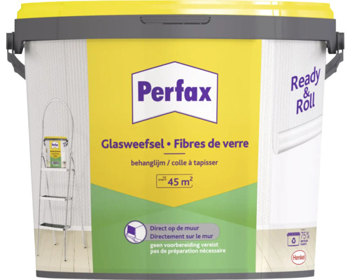 PERFAX Behanglijm Ready & Roll voor glasweefselbehang 9 kg geschikt voor 45 m²