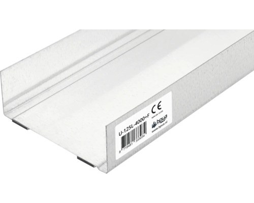 U-profiel, metaal, 4000 mm lang