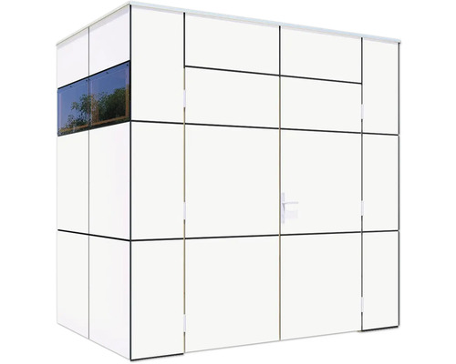 Modern tuinhuis met deur en raam