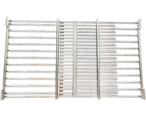 Metalen handdoekradiator met meerdere horizontale stangen voor het ophangen van handdoeken
