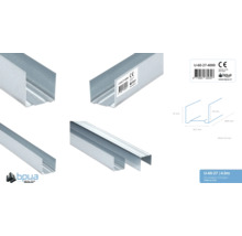 Metalen U-profiel, 4 meter lang