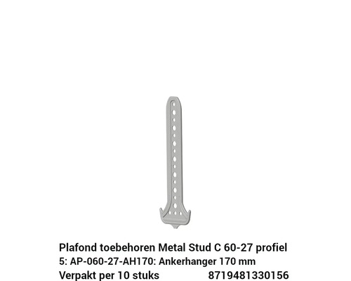 Ankerhanger lang HAG7024 170 mm, zakje 10 stuks (nr.5)