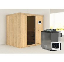 Sauna met saunakachel en bediening