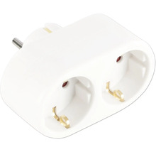 Stopcontactadapter met twee uitgangen