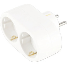 Stopcontactadapter voor twee apparaten
