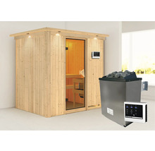 Sauna met saunakachel en bediening