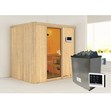 Sauna met saunakachel en bediening