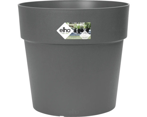 ELHO Bloempot Vibia Straight Kunststof zwart Ø 29 cm H 28 cm