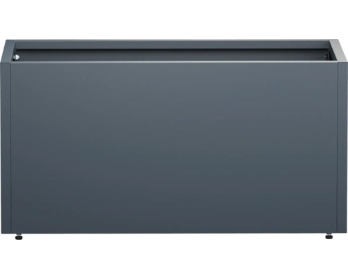 Rechthoekige plantenbak van metaal