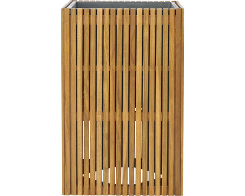 Bloembak van houten latten