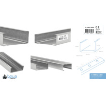 C-profiel voor gipsplaten, 3000 millimeter lang