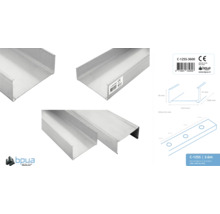 Metal stud profiel C-125S met een lengte van 3,6 meter.