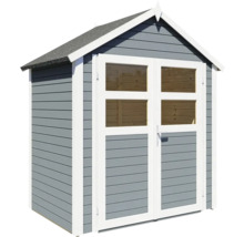 Tuinhuis met ramen en dubbele deur