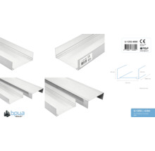 U-profiel staal, 4000 mm lengte