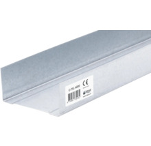 U-profiel van metaal, 4000 millimeter lang