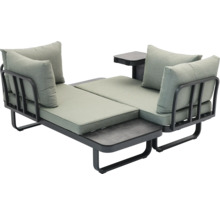 Tuinset met frame, zitkussens en tafel
