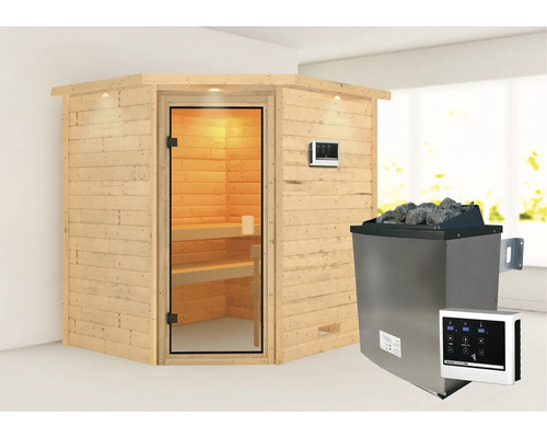 Complete sauna-installatie met oven en besturing