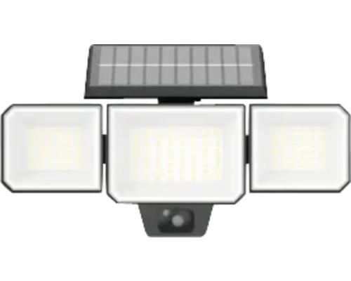 Solarstraler met bewegingssensor en drie lampen