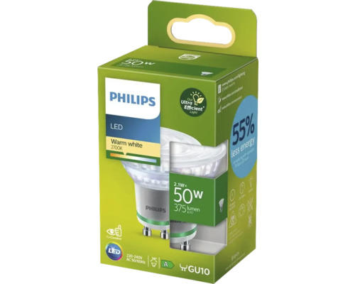 Philips ledlamp GU10 in verpakking