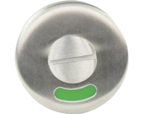 Toiletvergrendeling van roestvrij staal met groene indicator