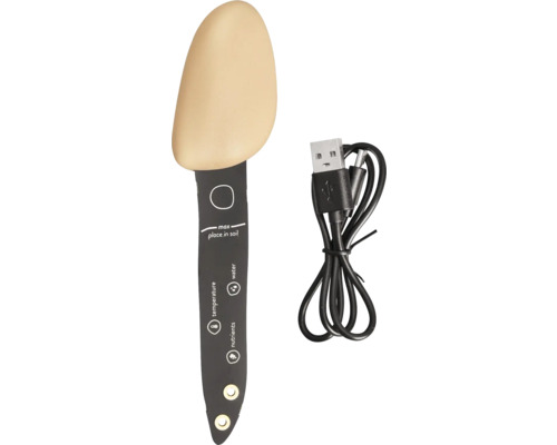 Plantensensor met USB-kabel voor het meten van temperatuur, water en voedingsstoffen