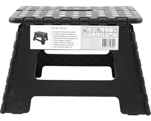 Opvouwbare kunststof opstap, extra groot
