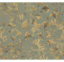 Behang met bladerenpatroon