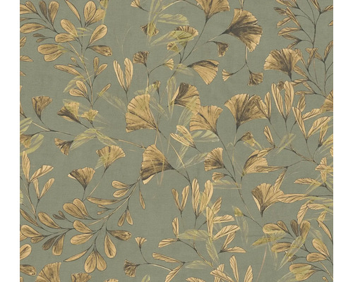 Behang met bladerenpatroon