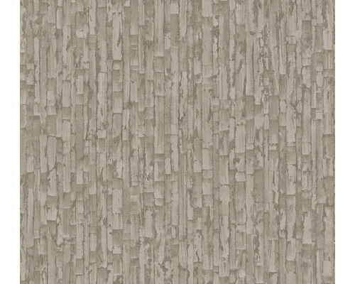 Behang met grafisch patroon in steenlook