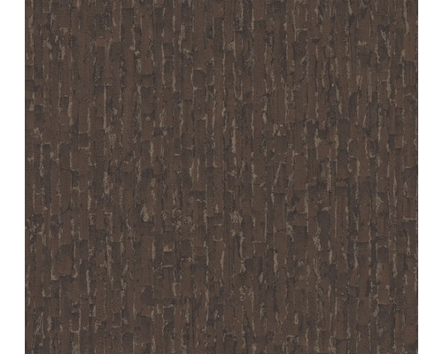 A.S. CRÉATION Vliesbehang 78666-6 Metropolitan Stories metaal houtlook bruin