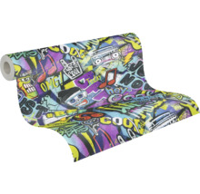 Behangrol met graffitimotief