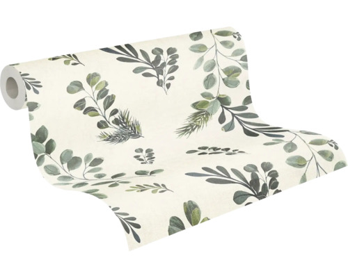 Behangrol met plantenpatroon