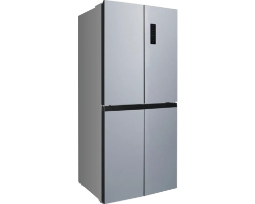 Vrijstaande koelkast met vier deuren en digitaal display