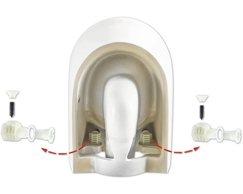 Bevestigingsmateriaal voor een toilet