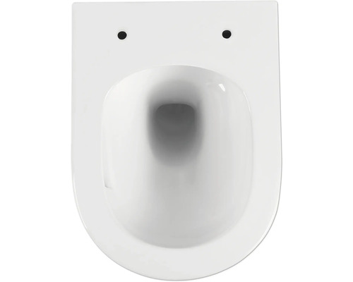 Hangend diepspoeltoilet van keramiek, bovenaanzicht