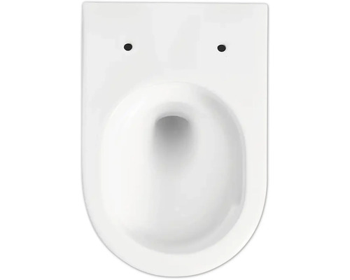 Wandcloset van keramiek, zonder spoelrand