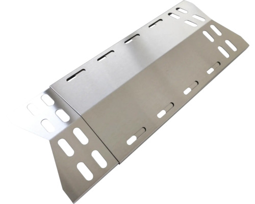 Grill vlamverspreider van roestvrij staal met uitsparingen