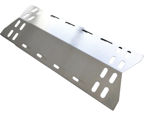 Roestvrijstalen grill vlamverspreider met uitsparingen